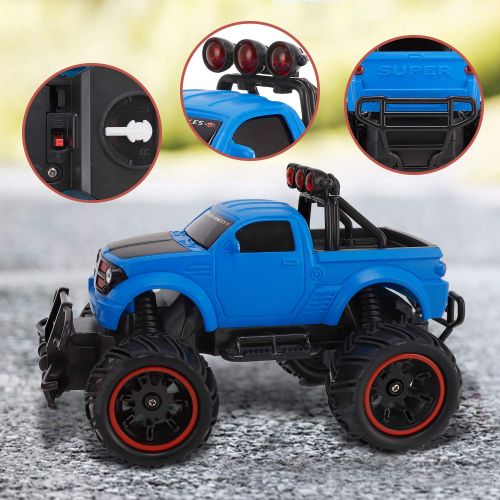 리버티임포트 Liberty Imports R/C Monster Pickup Truck Remote Control RTR Electric Vehicle Off-Road Race Car 27MHZ (1:20 Scale)