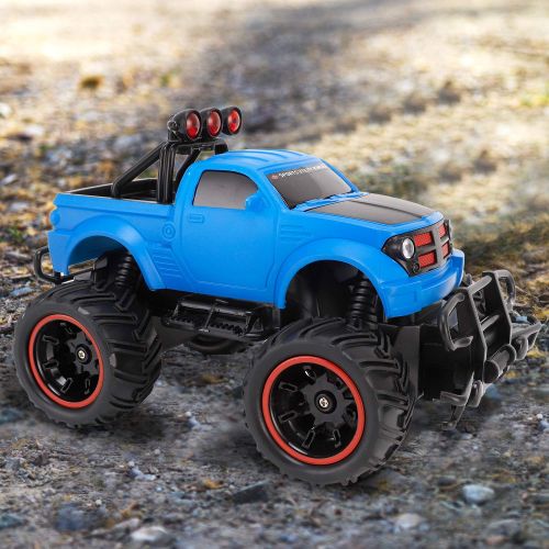 리버티임포트 Liberty Imports R/C Monster Pickup Truck Remote Control RTR Electric Vehicle Off-Road Race Car 27MHZ (1:20 Scale)