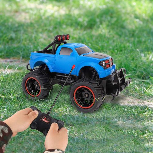 리버티임포트 Liberty Imports R/C Monster Pickup Truck Remote Control RTR Electric Vehicle Off-Road Race Car 27MHZ (1:20 Scale)