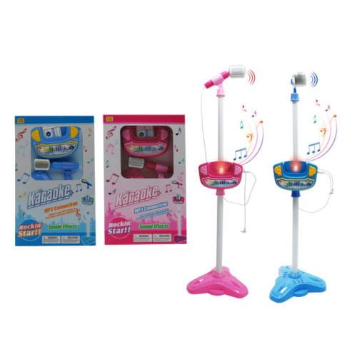  Licensed (2-3 business days delivery) Kids Karaoke Microphone Musical Toys Adjustable Stand Karaoke Machine Light MP3(COLOR MAY VARY)
