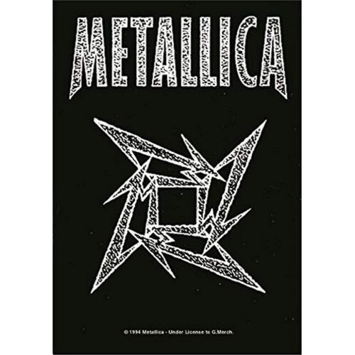 Licensed Metallica Ninja Star Large Fabric Poster /Fflag 1100mm x 750mm (hr)