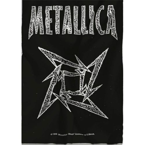  Licensed Metallica Ninja Star Large Fabric Poster /Fflag 1100mm x 750mm (hr)