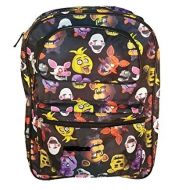 Licensed Five Nights at Freddy's Five Nights at Freddys Characters 16in Allover Print Backpack Bookbag