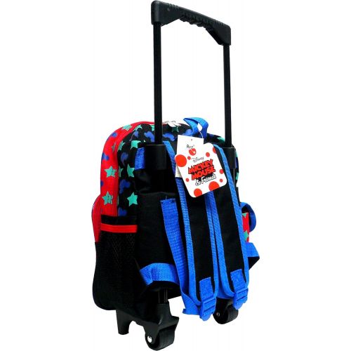  Licensed Mickey Mouse Disney Mickey Mouse Toddler Rolling School Backpack 12 Canvas Boys Book Bag