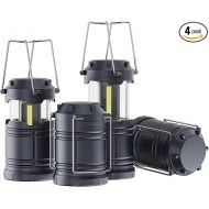 Lichamp Led Lantern Camping Light, 4 Pack Battery Operated Lanterns for Power Outages Indoor Emergency Outdoor Camping Hiking Kit, J004GY
