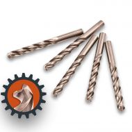 Lichamp 1/2 HSS Cobalt Drill Bits 5PCS with Three Flute for Hard Metal, Hardened Stainless Steel and Cast Iron