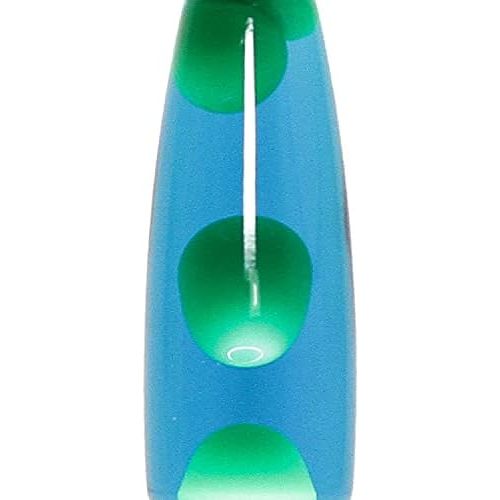  Licht-Erlebnisse Lavalampe 35cm gruen blau Timmy E14 25W Kabelschalter Geschenkidee Weihnachten Geburtstag inklusive Leuchtmittel Retro Magmaleuchte