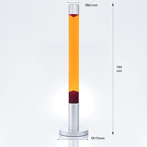  Licht-Erlebnisse Dekorative XXLAlan 76 cm hohe Lavalampe Stehleuchte in orange rot Magmalampe inklusive Leuchtmittel Kabelschalter Lavaleuchte