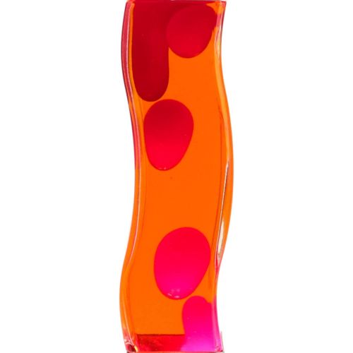  Licht-Erlebnisse Aufregende Lavalampe Rot Orange 42cm hoch Wellenform Stimmungslicht Tischlampe Jugendzimmer Wohnzimmer