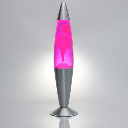  Licht-Erlebnisse Extravagante Lavalampe Pink Wachs Fluessigkeit 42cm Stimmungslicht Tischleuchte Jugendzimmer Wohnzimmer