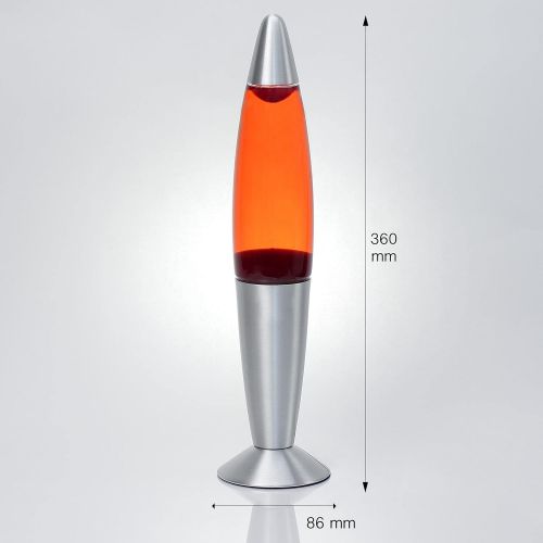  Licht-Erlebnisse Timmy Lava Lamp 35 cm / Magma Lamp / Lava Lamp / E14 25 W/ with Cable Switch / Gift Idea for Christmas / Includes Light Bulb