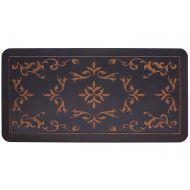 Licloud Anti-fatigue Flower Mat Non-toxic Kitchen Floor Mat Comfort Mat Desk Mat (20x39x3/4-Inch, Antique Flower Light 2)