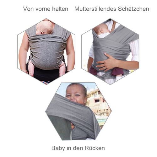  [아마존 핫딜]  [아마존핫딜]Lictin Babytragetuch Kindertragetuch Babybauchtrage Sling Tragetuch fuer Baby Neugeborene Innerhalb 16 KG