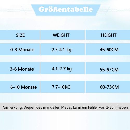  [아마존 핫딜] [아마존핫딜]Lictin Strampler Babykleidung Schlafstrampler Baumwolle Strampler mit Baby Schnuller-Band fuer Neugeborenes