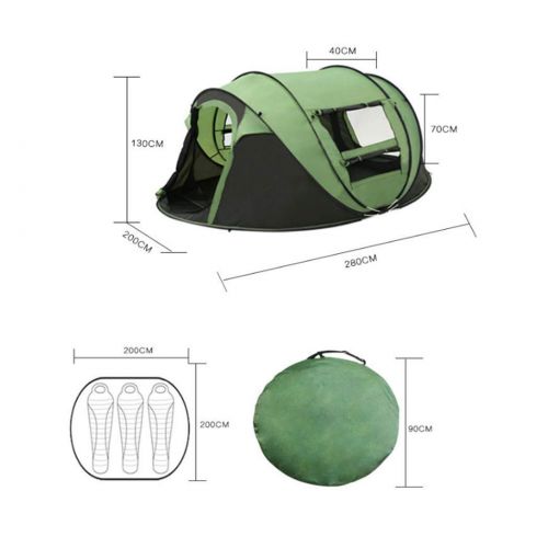  Lidada 4-6 Person Camping Tent Automatic Pop-Up Tents Water-Resistant & UV Protection for Beach, Garden, Camping, Fishing, Picnic,Hiking