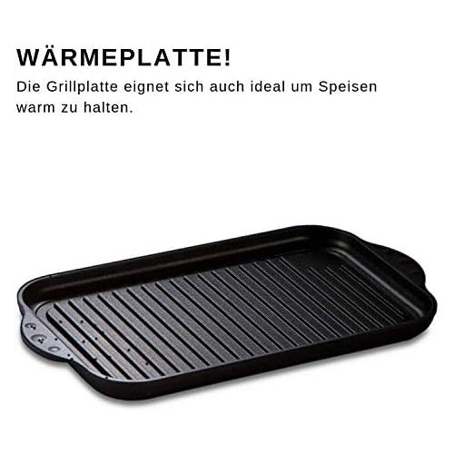  Lieblingspfanne handmade in germany Lieblingspfanne - Grillpfanne antihaftbeschichtete Aluminium Guss Antihaft fuer Herd und Aussengrill, handgegossen in Deutschland! 28 x 28 cm