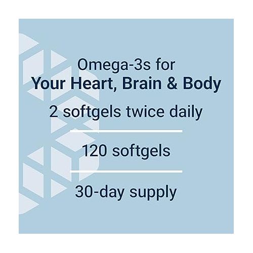  Life Extension Super Omega-3 Plus EPA/DHA Fish Oil, Sesame Lignans, Olive Extract, Krill & Astaxanthin - Heart, Brain & Joint Health Support - Gluten-Free, Non-GMO - 120 Softgels