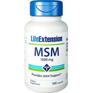 MSM, 1000 mg, 100 caps by Life Extension (Pack of 4)