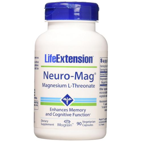  Life Extension Neuro-mag Magnesium L-threonate Dietary Supplements, 90 Capsules, Pack of 2