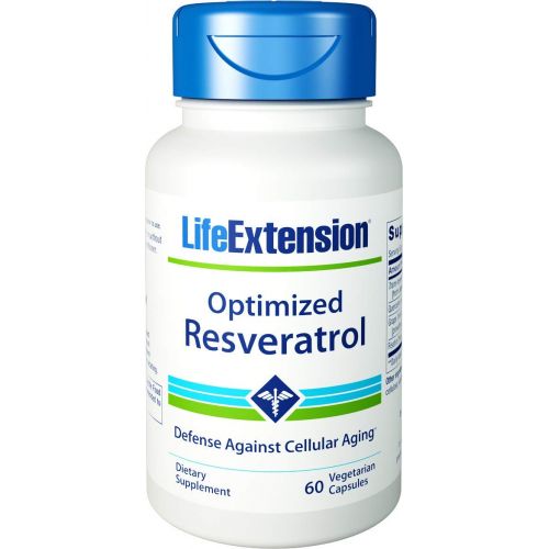  Life Extension Optimized Resveratrol 60 vegetarian capsules (Pack of 2)