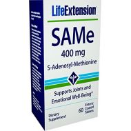 Life Extension SAMe (S-Adenosyl-Methionine) 400 mg 60 Enteric Coated Tablets