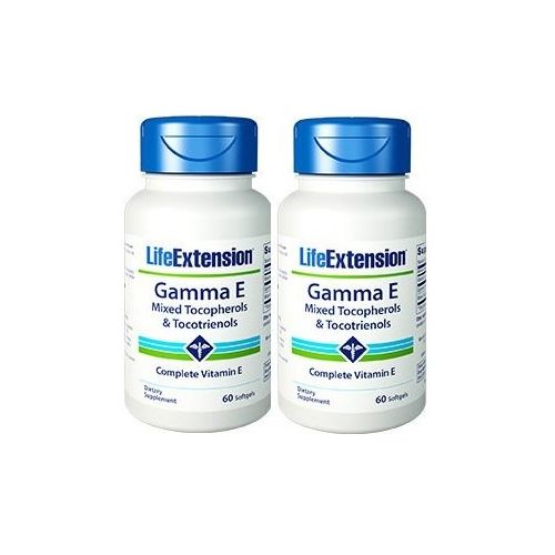  Life Extension Gamma E Mixed Tocopherols & Tocotrienols 60 Softgels (Pack of 2)