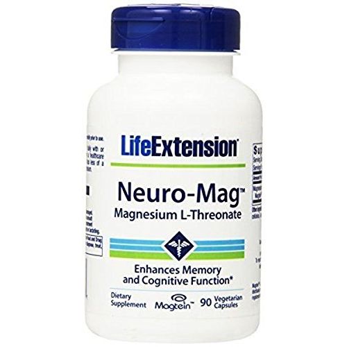  Life Extension Neuro-Mag Magnesium L-Threonat Vegetarian Capsules, 90 Count (Pack of 3) by Life Extension