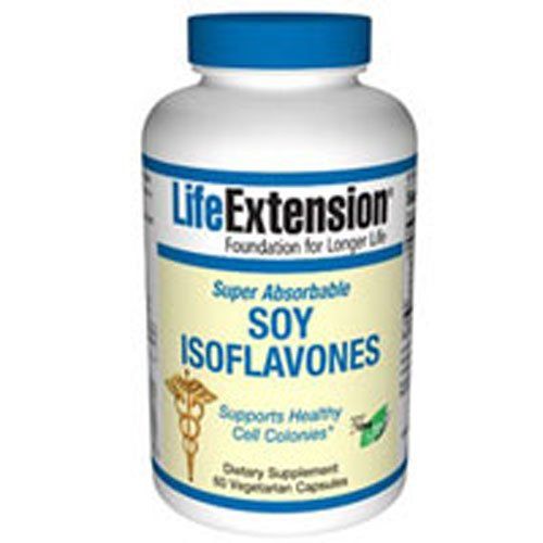  Life Extension - Super Absorbable Soy Isoflavone - 60 Caps (Pack of 2)