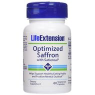 2 Bottles Life Extension Optimized Saffron with Satiereal Veg 120 Capsules (60 capsules each)