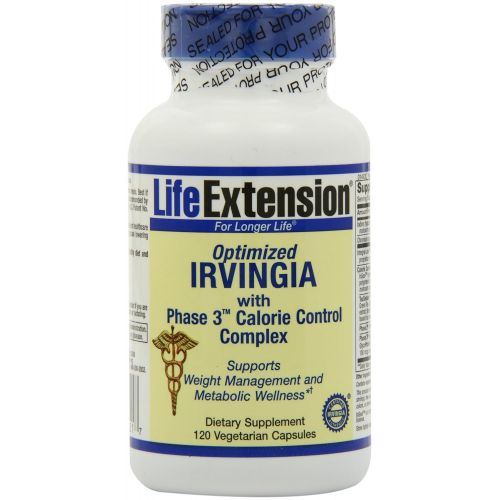  Life Extension Optimized Irvingia with Phase 3 Calorie Control Complex 120 V caps