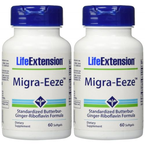  Life Extension Migra-EezeTM Standardized Butterbur-Ginger-Riboflavin Formula 60 Softgels...