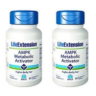 Life Extension Ampk Metabolic Activator 30 Vegetarian Tablets Pack of 2 Bottles
