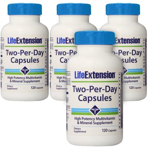  Life Extension Two-Per-Day Capsules 120 Capsules - 4-Pak