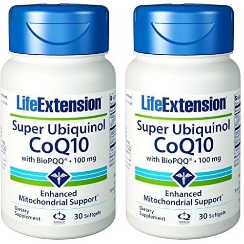  Life Extension Super Ubiquinol CoQ10 with Enhanced Mitochondrial Support 100 mg, 60 softgels...