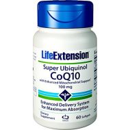 Life Extension Super Ubiquinol COQ10 with Enhanced Mitochondrial Support 100 mg 60 Softgels