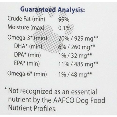  Life Line Pet Nutrition Wild Alaskan Fish Oil Omega-3 Supplement for Skin & Coat  Supports Brain, Eye & Heart Health in Dogs & Cats