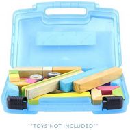 Life Made Better Blocks Case, Toy Storage Carrying Box. Figures Playset Organizer. Accessories for Kids by LMB