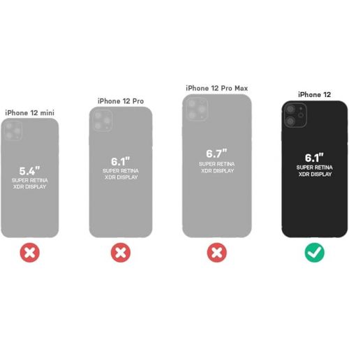  LifeProof Fre Case for iPhone 12, Waterproof (IP68), Shockproof, Dirtproof, Drop Proof to 2 Meters, Sleek and Slim Protective Case with Built in Screen Protector, Black