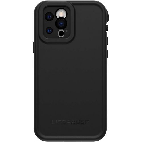  LifeProof iPhone 12 Pro FR? Series Case - BLACK, waterproof IP68, built-in screen protector, port cover protection, snaps to MagSafe