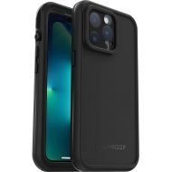 LifeProof iPhone 13 Pro (ONLY) FR? Series Case - BLACK, waterproof IP68, built-in screen protector, port cover protection, snaps to MagSafe