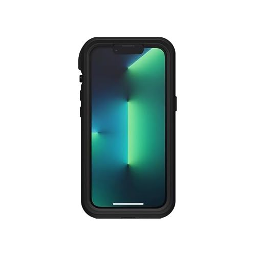  LifeProof iPhone 13 Pro (ONLY) FR? Series Case - BLACK, waterproof IP68, built-in screen protector, port cover protection, snaps to MagSafe