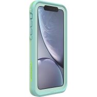 LifeProof iPhone XR FR? Series Case - TIKI (FAIR AQUA/BLUE TINT/LIME), waterproof IP68, built-in screen protector, port cover protection, snaps to MagSafe