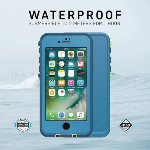  Lifeproof FR? Series Waterproof Case for iPhone SE 3rd Gen (2022)/ SE 2nd (2020), iPhone 8/ 7 (NOT Plus) - Non-Retail Packaging - Night LITE (Black/Lime)