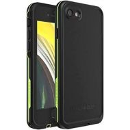 LifeProof iPhone SE (2nd gen - 2020) and iPhone 8/7 (NOT PLUS) FR? Series Case - NIGHT LITE (BLACK/LIME), waterproof IP68, built-in screen protector, port cover protection, snaps to MagSafe