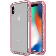 LifeProof Next - Premium, Two-Piece, Drop Proof, Dirt Proof, Snow Proof Clear Case for iPhone X/Xs - Cactus Rose