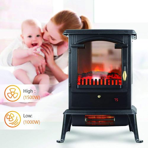  LifeSmart 3 Sided Flame View Infrared Stove Heater, PCHT1109US