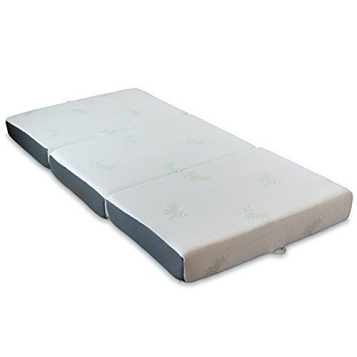  LifeSmart Memory Foam Ventilated Mattress Tri Fold with Ultra Soft Removable Cover, Ultra Thick 6...
