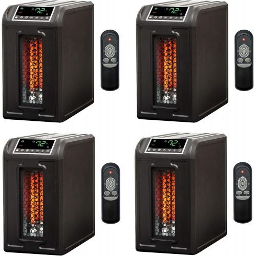  Lifesmart 3 Element 1500W Quartz Infrared Electric Room Space Heater (4 Pack)