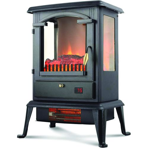  LifeSmart 3 Sided Flame View Infrared Stove Heater, PCHT1109US