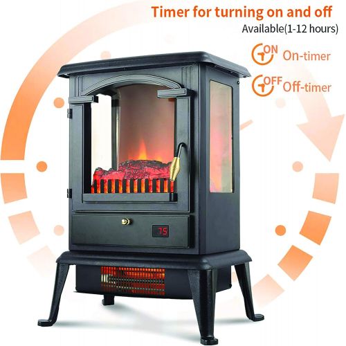  LifeSmart 3 Sided Flame View Infrared Stove Heater, PCHT1109US